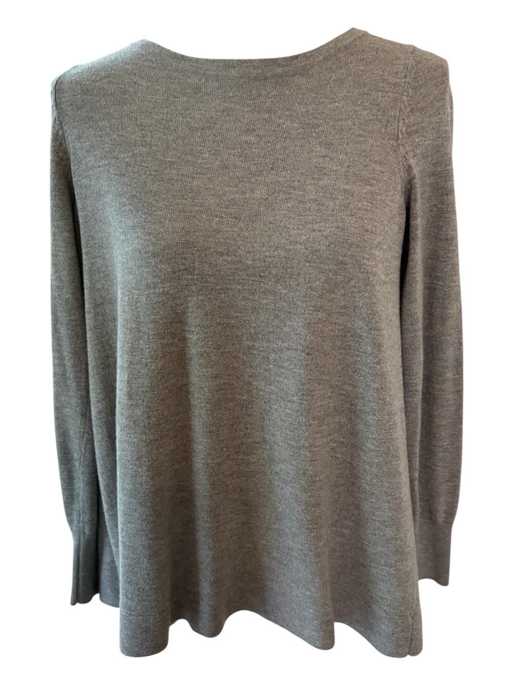 Loft Gray Boxy Crewneck Sweater.  Size S